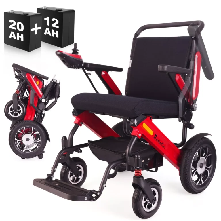 35+ Miles Longest Distance Electric Wheelchairs for Adults 350lbs, 32AH Battery