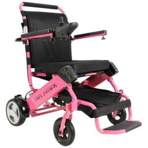AirHawk Electric Wheelchair With Remote Control Pink front, AirHawk